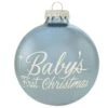 Baby's First Christmas Blue Ornament
