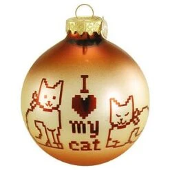 I Love My Cat Ornament