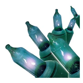 Teal 50 Lights With Green Cord 1 Teal 50 Lights With Green Cord