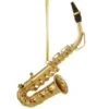 Gold Metal Saxophone Ornament
