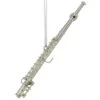 Silver Metal Flute Ornament