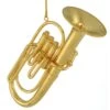 Gold Metal Tuba Ornament