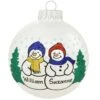 Personalized Snowman Couple Ornament