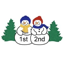 Personalized Snowman Couple Ornament -Christmas Decoration Store 1126254 web 4