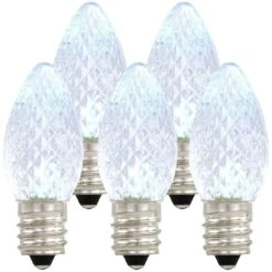 25 Cool White LED C7 Replacement Lamps