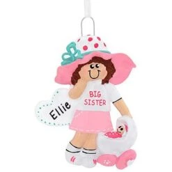 Personalized Big Sister With Doll Carriage Ornament