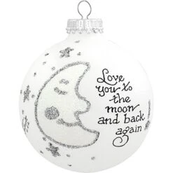 Love You To The Moon Heart Gifts Ornament