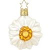 Edelweiss Bloom Glass Ornament