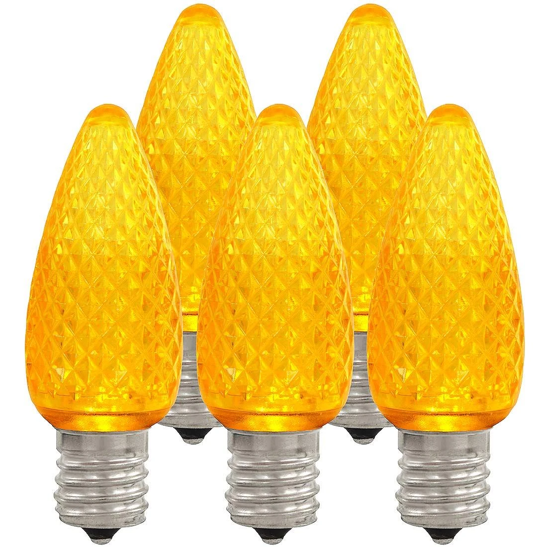 25 Yellow LED C9 Replacement Lamps 1 25 Yellow LED C9 Replacement Lamps