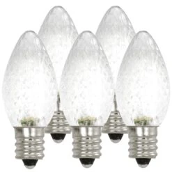 25 Pure White LED C7 Lights