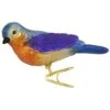 Western Bluebird Clip-On Glass Ornament