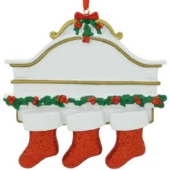 Personalized Mantle With 3 Stockings Ornament -Christmas Decoration Store 1142359 web 3