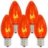 25 Amber Transparent C9 Replacement Lamps