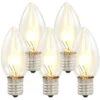 25 Clear Transparent C9 Replacement Lamps