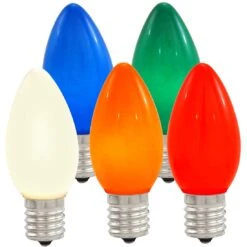 25 Multi Ceramic C9 Replacement Lamps