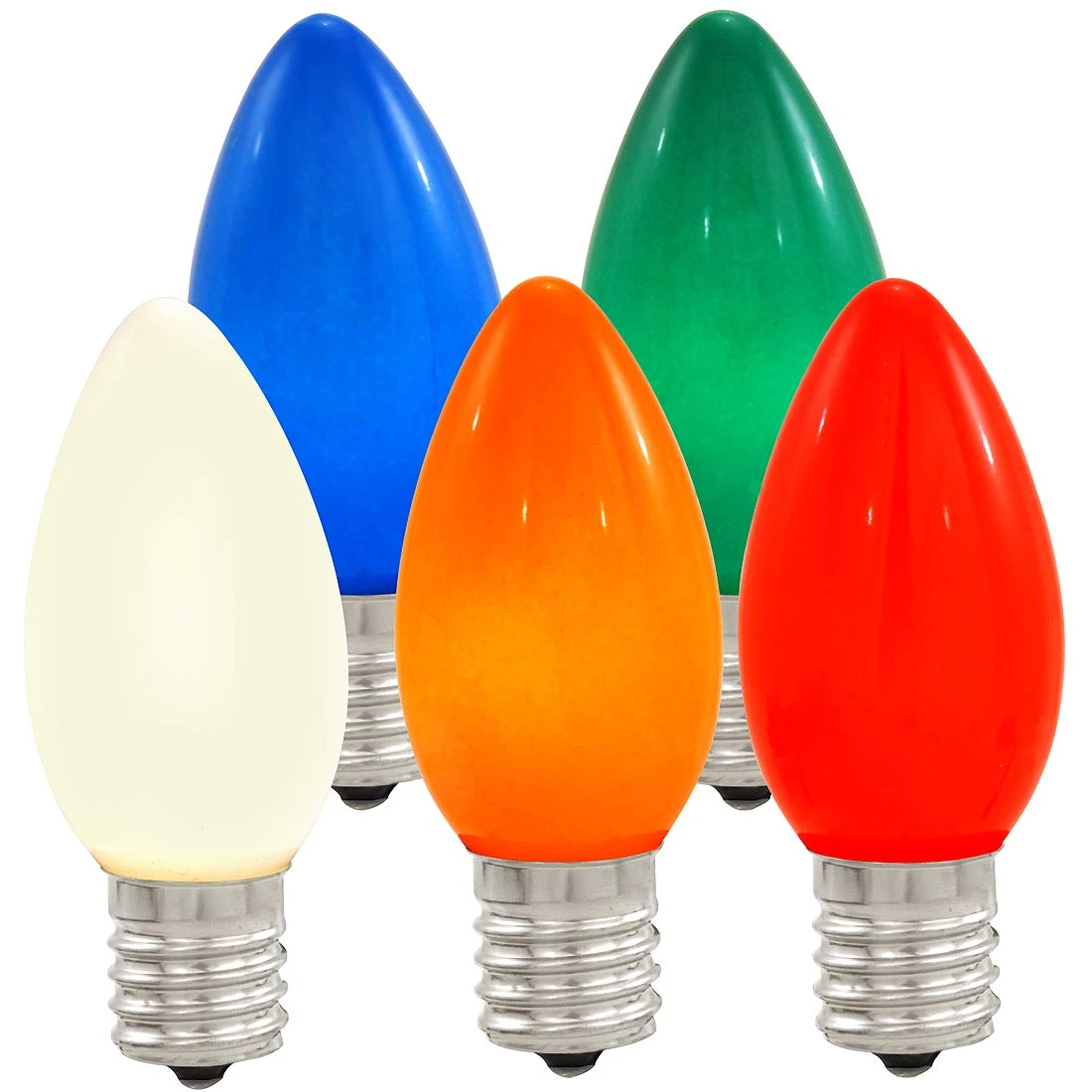 25 Multi Ceramic C9 Replacement Lamps 1 25 Multi Ceramic C9 Replacement Lamps