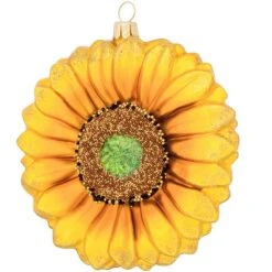 Sunflower Formed Glass Ornament