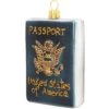 Passport Glass Ornament