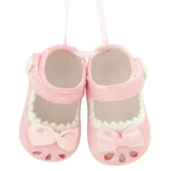 Personalized Baby Girl Shoes Ceramic Ornament