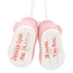 Personalized Baby Girl Shoes Ceramic Ornament 7 Personalized Baby Girl Shoes Ceramic Ornament -Christmas Decoration Store 1156076 web 4