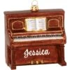 Personalized Upright Piano Glass Ornament