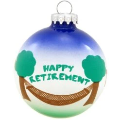 Personalized Happy Retirement Glass Ornament -Christmas Decoration Store 1160618 web 3