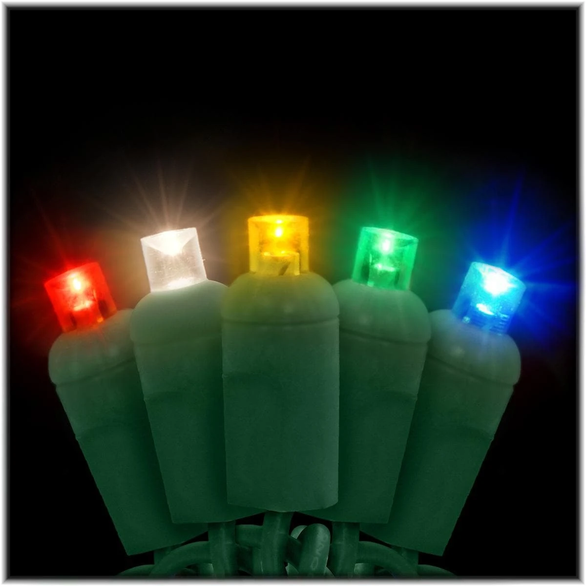 Multi-Color LED 50 Rectified Conical Twinkle Light Set 1 Multi-Color LED 50 Rectified Conical Twinkle Light Set