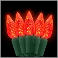 Red C6 LED 50 Light Set