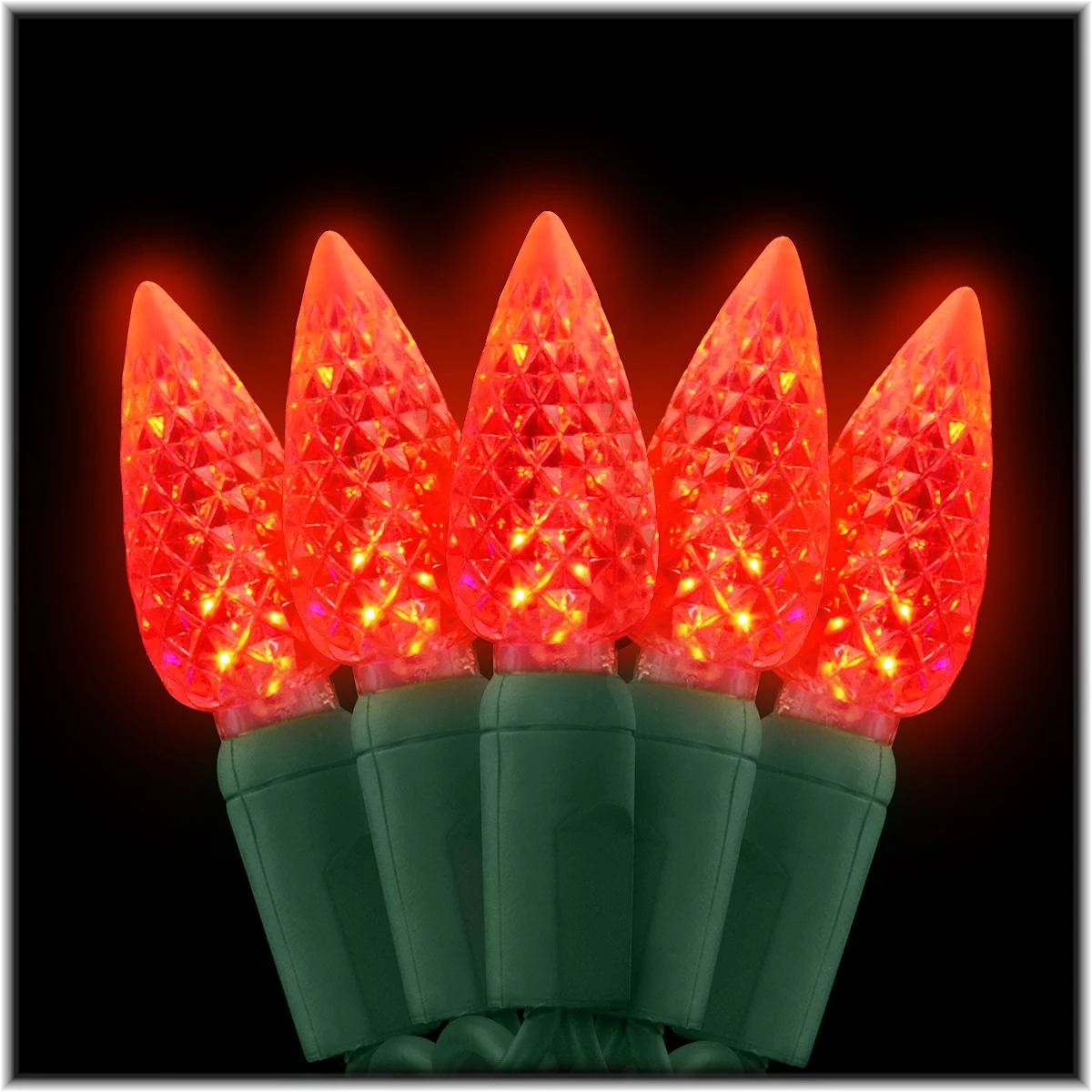 Red C6 LED 50 Light Set 1 Red C6 LED 50 Light Set