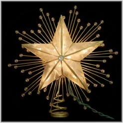 9 Inch Star With Beads Tree Top
