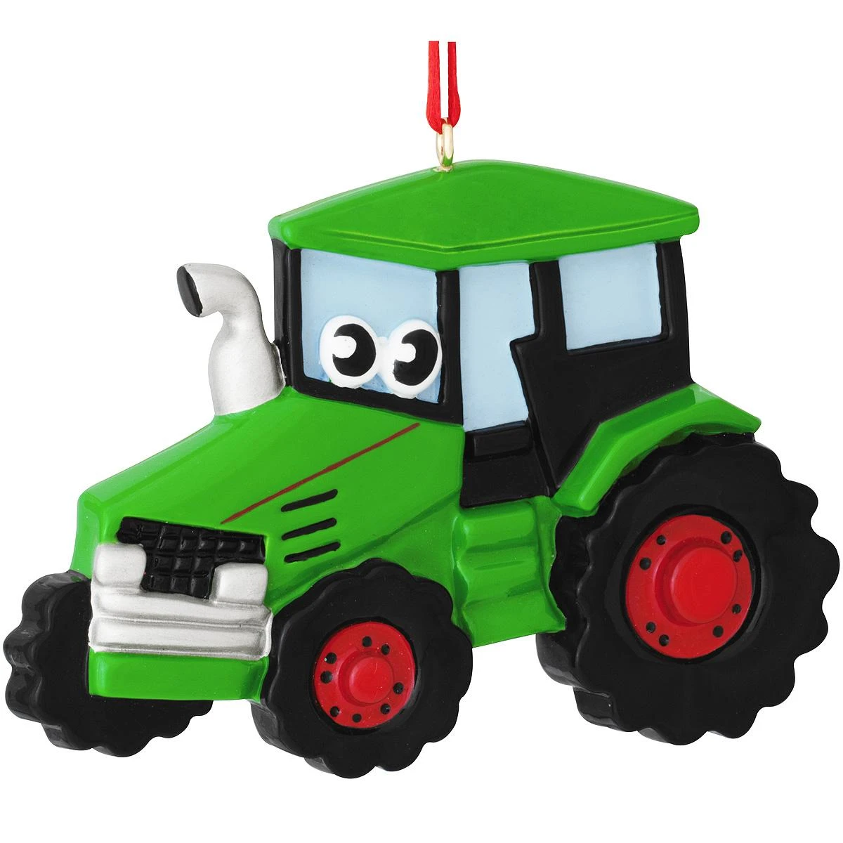 Personalized Tractor With Eyes Ornament 2 Personalized Tractor With Eyes Ornament - Image 2