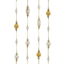 6 Ft. Silver And Gold Bead Garland
