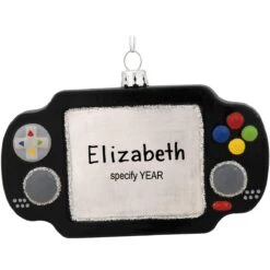 Personalized Handheld Video Game Glass Ornament