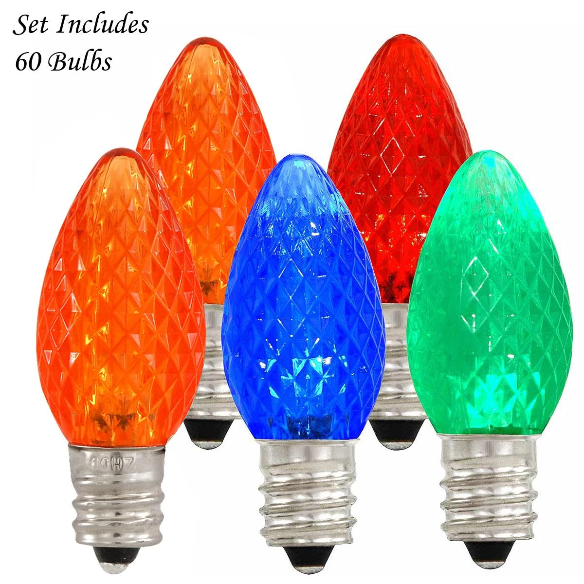 60 Piece LED C7 Replacement Bulb Kit For Camel Wire Silhouette Shape 1 60 Piece LED C7 Replacement Bulb Kit For Camel Wire Silhouette Shape