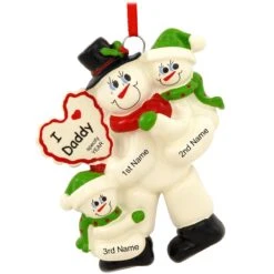 Personalized I Love Daddy With 2 Children Ornament -Christmas Decoration Store 1173415 web 3