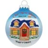 Personalized Our New Home Three-Tone Glass Ornament