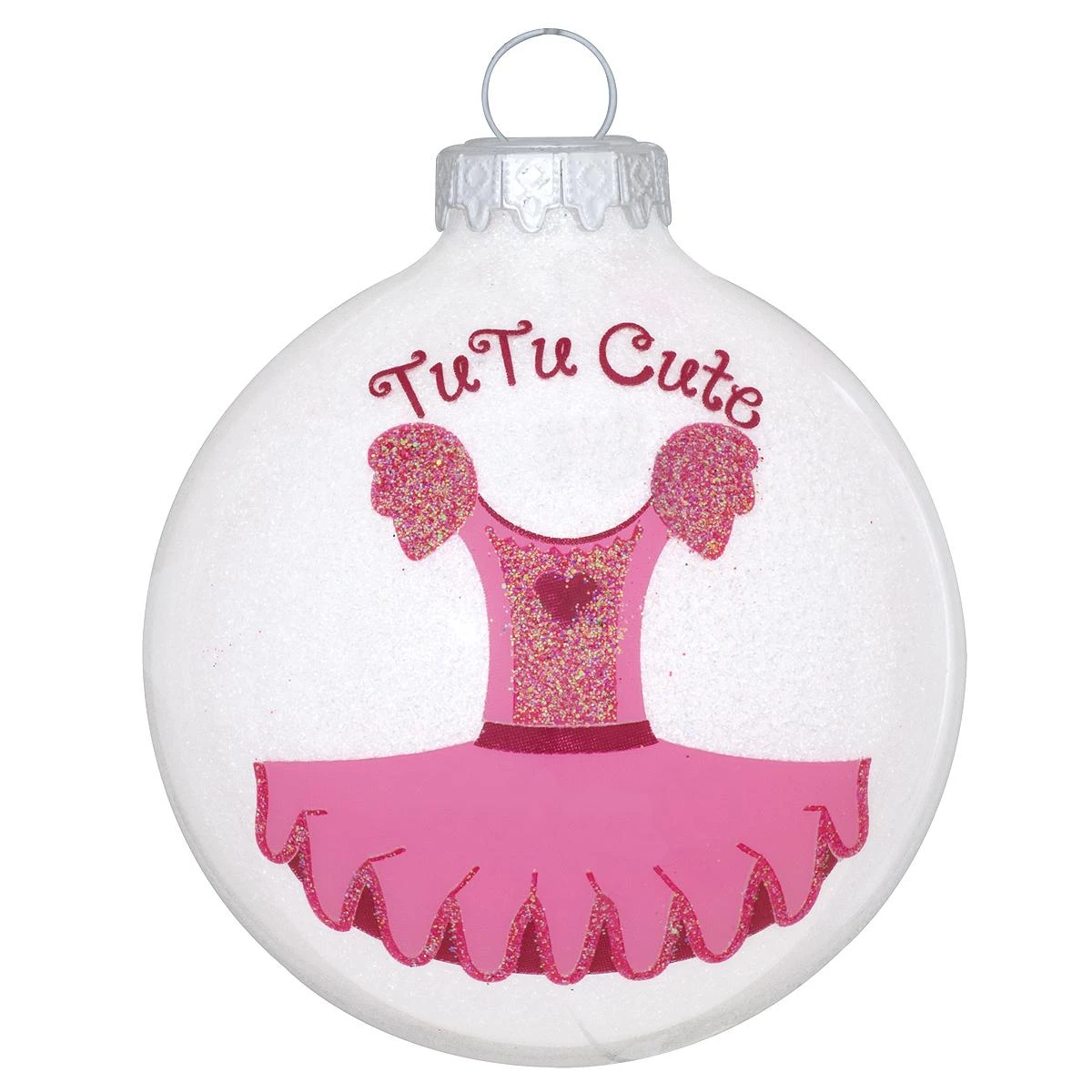 Personalized TuTu Cute Sparkle Glass Ornament 2 Personalized TuTu Cute Sparkle Glass Ornament - Image 2