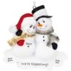 Personalized We're Expecting Snowman Couple Ornament