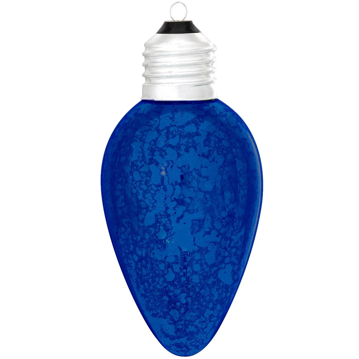 Personalized Blue Light Bulb Glass Ornament 2 Personalized Blue Light Bulb Glass Ornament - Image 2