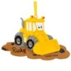 Personalized Yellow Bulldozer Ornament