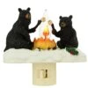 Black Bear Campfire Night Light