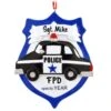 Personalized Police Car Ornament