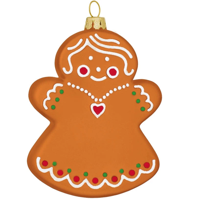 Personalized Gingerbread Mom Glass Ornament 2 Personalized Gingerbread Mom Glass Ornament - Image 2