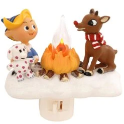Hermie And Rudolph Campfire Night Light
