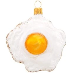 Fried Egg Glass Ornament