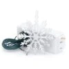 Silver Snowflake Ornament With On/Off Control Of Christmas Tree Lights