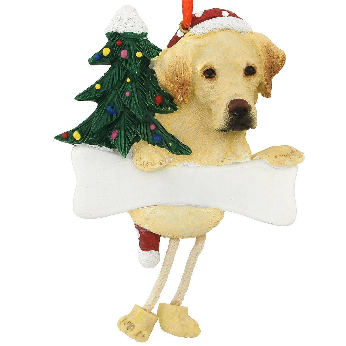 Personalized Yellow Lab Ornament With Dangling Legs 2 Personalized Yellow Lab Ornament With Dangling Legs - Image 2