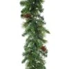 9 Foot X 10 Inch Woodland Pre-Lit Clear Artificial Garland