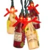 Wine Bottle 10 Light Set
