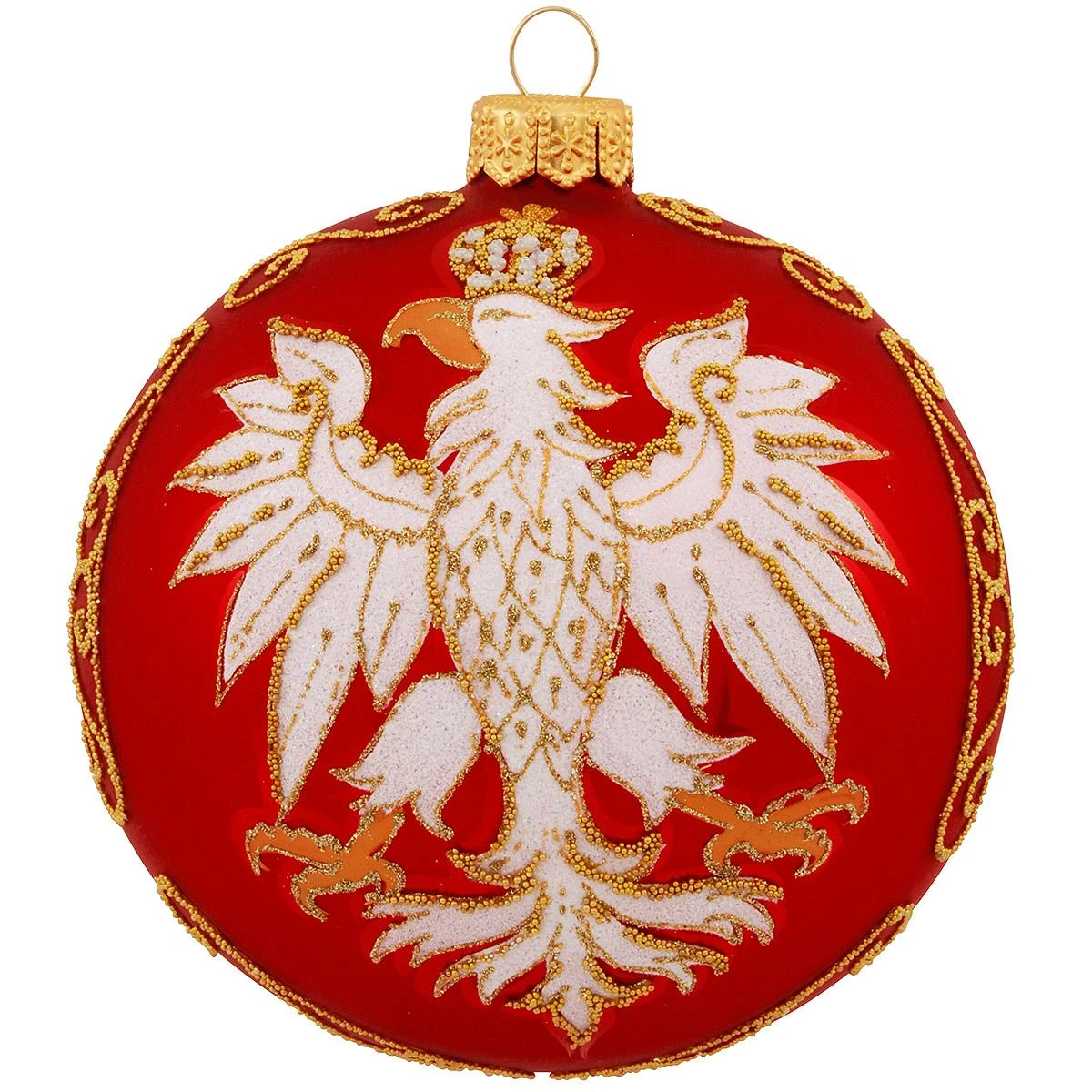 4 Inch Polish Eagle Red Glass Ornament 1 4 Inch Polish Eagle Red Glass Ornament